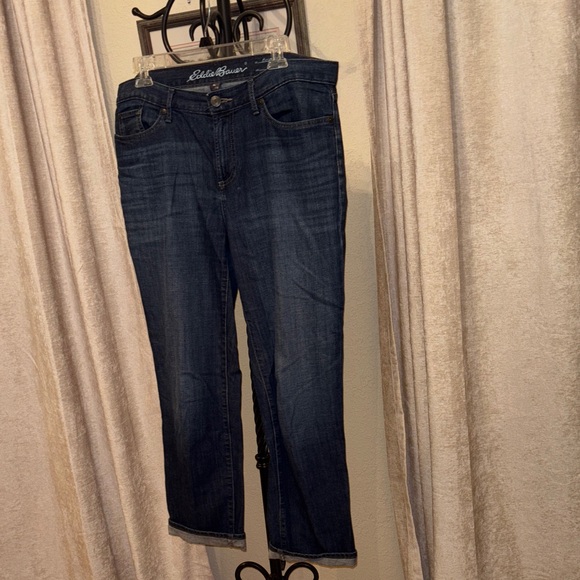 Eddie Bauer Dark Blue Women's Boyfriend Jeans~Sz 10 in Tall - Picture 4 of 6